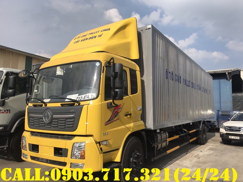 Xe tải DongFeng B180 thùng kín chở linh kiện điện tử