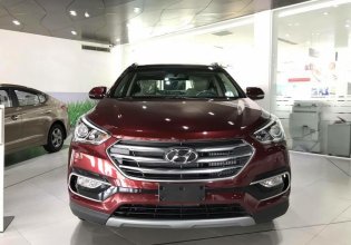 Bán Hyundai Santa Fe bản 2 cầu, máy dầu 2.2 đặc biệt, mới 100% màu đỏ sản xuất 2018, hỗ trợ trả góp vay vốn 85% xe giá 1 tỷ 90 tr tại Đắk Nông