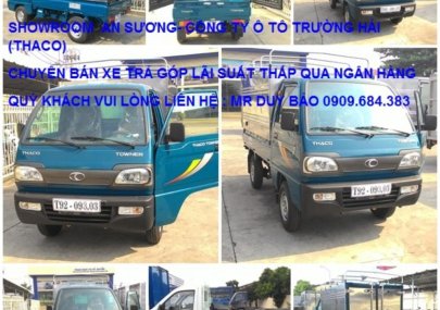 Cần bán xe Thaco TOWNER 750kg đời 2016, màu xanh lam, giá tốt