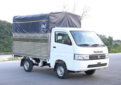 Suzuki Việt Long - Bán xe tải - Giá siêu tốt: Suzuki Super Carry Pro sản xuất 2020, màu trắng, thùng bạt